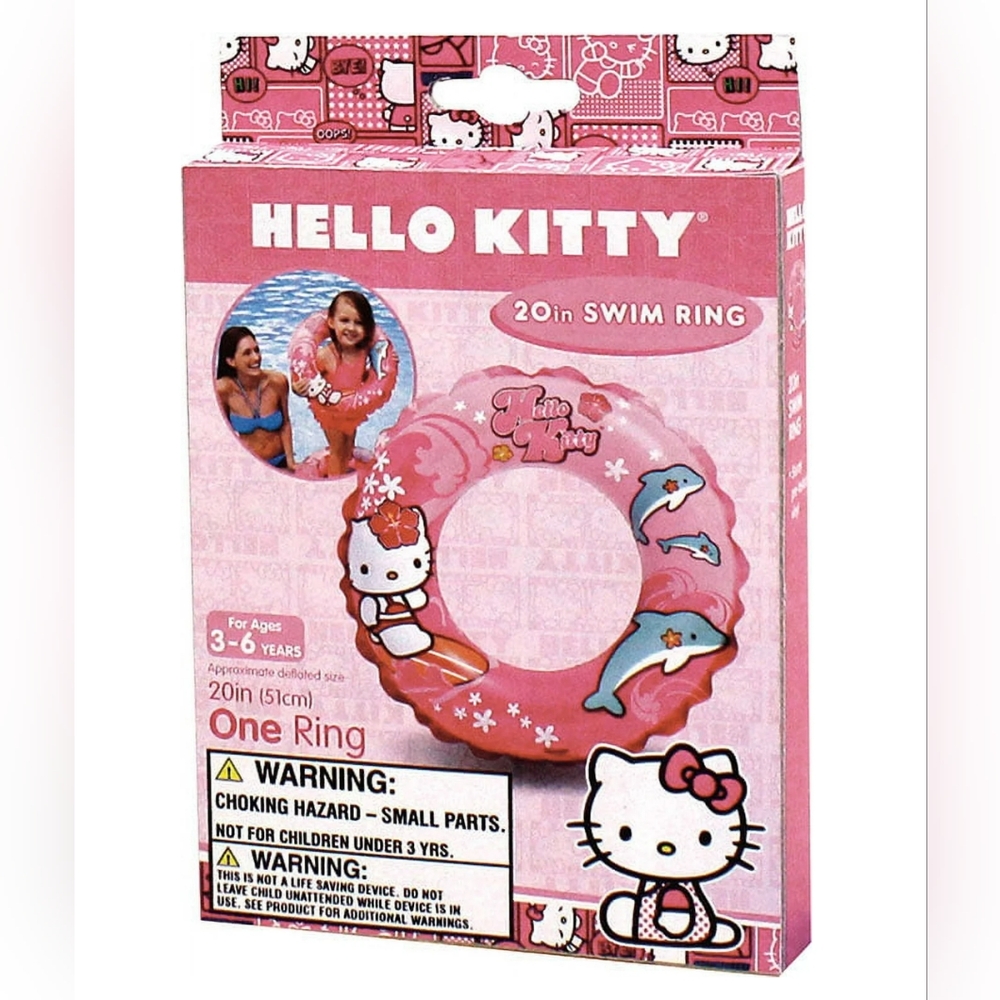 Hello Kitty 20 Inch Inflatable Swim Ring